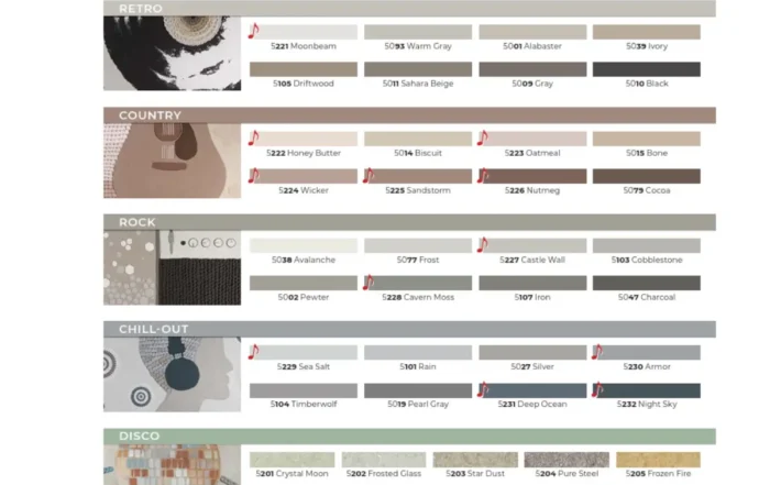 Mapei grout color chart
